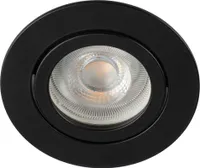 Kanlux DALLA DTO-B 22436 Runde Schwarze Deckenleuchte IP20, GU10, Aluminium
