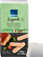 Edeka Löffelbiskuit das Original aus Italien mit Zuckerkruste (400g Packung) + usy Block