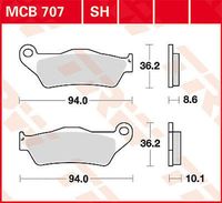 Klocki hamulca tarczowego MCB707