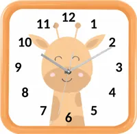 Schöne Wanduhr für Kinder mit Motiv Giraffe Lautlos ohne Ticken 25 cm inkl. Batterie – 4-AH0719-1  Ostergeschenk