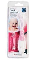 MERIDEN KIDDY Schallzahnbürste für Kinder 1-4 Jahre Pinguin elektrische Zahnbürste Pink + 2 Ersatzbürsten