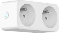 Immax NEO Smart Doppelsteckdose, innen, 2 Steckdosen mit Stift, Typ E, 16A, Zigbee