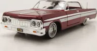 Chevrolet Impala Lowrider 1964 rot Modellauto 1:24 Motormax
