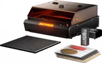 ACMER P3 2W IR & 10W Diode 2-in-1 Lāser Graviermäschine mit hochpräziser eingebaute Kamera, 30L/Min Luftpumpe und anpassbarem Honeycomb Wabentisch