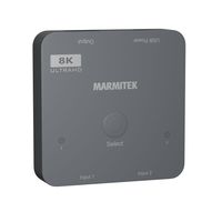 Marmitek Connect 720 - HDMI Switch 8K 60Hz - 4K 120Hz - HDMI 2.1 - 2 Eingänge / 1 Ausgang, HDMI, Grau, 120 Hz, 48 Gbit/s, 7680 x 4320 Pixel, 8K Ultra HD