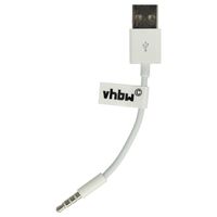 vhbw USB Datenkabel (Typ A auf MP3 Player) Ladekabel kompatibel mit Dr. Dre Beats Wireless MP3 Player Weiß