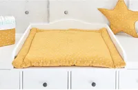 KraftKids Wickelauflage Musselin gelb Pusteblumen breit 75 x tief 70 cm