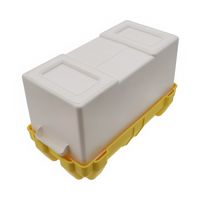 Batteriebox für 12V Batterien Batteriekasten aus Kunststoff universell für Boote Wohnmobile PKW LKW Traktor Farbe: Deckel gelb