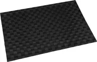 Tischsets abwaschbar 45,5cm x 30cm - schwarz - 4 Stück