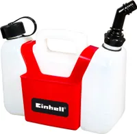 Kanystr na olej / kanystr na benzín Einhell (kombinovaný kanystr, nádržka na olej 1,25 l, nádržka na benzín 3 l, včetně brašny na nářadí)