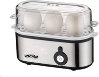 Mesko Eierkocher Für 1-3 Eier | Inklusive Messbecher mit Eierpiker | Edelstahlheizplatte | Kontrollleuchte | 350 Watt