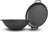 12L Kazan Schwenktopf Gusseisen Kasan DeckelBratpfanne Grill Campingtopf Kessel
