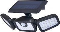 KOLORENO LED solárny reflektor 15W - studená biela (6000K), čierny, 280x140x125mm