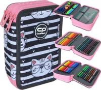 COOLPACK JUMPER 3 gefülltes Federmäppchen Federmappe Schülermäppchen Federtasche Kätzchen