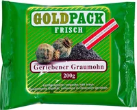 Goldpack Frisch geriebener Graumohn auserlesene Qualität 200g