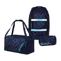 Satch Pack Purple Laser Schulrucksack Set 3tlg.