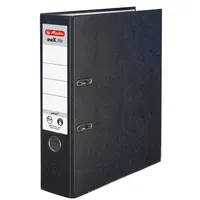 herlitz 5480801 maX.file protect Ordner schwarz Kunststoff 8,0 cm DIN A4(T)