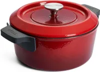 WOLL 'Iron Topf mit Deckel in Chili Red Ø 24 cm, 11 cm  4,2 Lt'