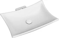 Design Waschschale Waschbecken Aufsatzwaschbecken 68 Material: Keramik mit NANO Form: rechteckig
