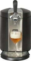 Biermaschine - Druckbiersystem mit Fass 5 l - Einstellbare Temperatur - Edelstahl schwarz