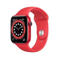 Apple Watch Series 6 (GPS), 40 mm Aluminium (PRODUCT) ROT und rotes Sportarmband