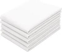 5er Set Geschirrtücher 100% Baumwolle 50x75 cm, weich und langlebig, Küchentücher in weiß
