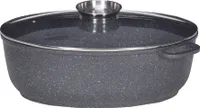 Karl Krüger 23038DA Aluguss Gansbräter  "Dallas" mit Glasdeckel, oval, 8,0 Liter