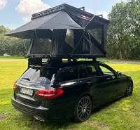 Z-Fold Dachzelt Autodachzelt Hardcase Aluminium in Grau Auto Zelt