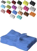 Handtuch Spar Set Baumwolle 500 g/m² Royalblau 4 x Handtuch 50 x 100 cm