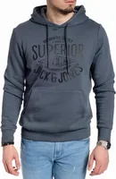 Jack & Jones Herren Kapuzenpullover Logo-Print Hoodie Sweatshirt von JACK & JONES, Corvin605-Darkslate/Black-XL