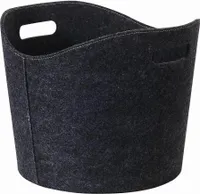 SIENA HOME Filz-Kaminholztasche grau