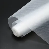 Hengda Schubladenmatte Einlegeböden Regale Antirutschmatte zuschneidbar 500  x 60cm,2pcs,Transparentes Weiß
