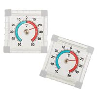 SIDCO Fensterthermometer 2 x Thermometer Außenthermometer selbstklebend Zimmer Thermometer