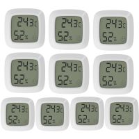 10X Mini LCD Digital Thermometer Hygrometer Genaue Feuchtigkeitsmonitor Schreibtisch Wand Magnetisch Thermo-Hygrometer für Babyzimmer Wohnzimmer Büro Kühlschrank