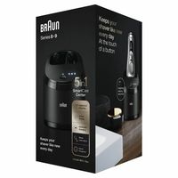 Braun 5-in-1 Rasierer-aufsatz Reinigungsstation, Intelligente Programme, Aufladung, Reinigung, Pflege und Trocknung