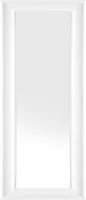 BELIANI Lustro ścienne wiszące białe 51 x 141 cm prosta rama styl skandynawski minimalistyczny