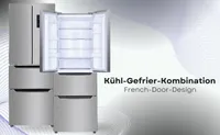 PKM KHFD350ENFIX Frenchdoor Kühlgefrierschrank Schubladen