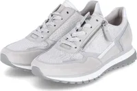 Gabor Damen Low-Top Sneaker, Frauen Halbschuhe,Komfortable Mehrweite (H),straßenschuhe,Strassenschuhe,Ice/White/Silber,39 EU / 6 UK