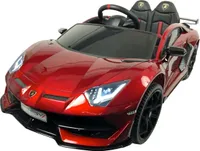 Dětské elektrické autíčko Lamborghini Aventador RC, 2,4 Ghz dálkové ovládání - dětské autíčko - měkký start - elektrické autíčko pro děti (červené)