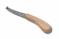 Hufmesser LINKS für Linkshänder mit Holzgriff Rinnenmesser Klauenmesser