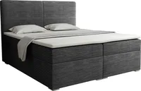 Boxspringbett LORD 180x200 Boxspring Komplettbett Polsterbett Taschenfederkern-Matratzen H4 ganz in Cord Cord-Samt inkl. Bettkasten Topper