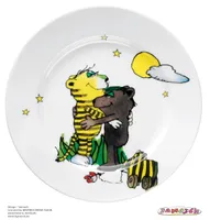 WMF Janosch detský riad Detský tanier Ø 19,0 cm, porcelán, vhodný do umývačky riadu, farebný a vhodný na potraviny