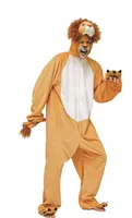 Tierisches Löwenkostüm Uni Karneval Fasching Kostüm Beige