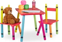 relaxdays 3-teilige Kindersitzgruppe bunt