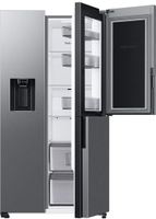 Samsung RH68B8520S9/EG Side-by-Side Kühlkombination Freistehend 627 l F Silber, Edelstahl-Look