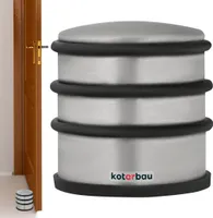 KOTARBAU® Türstopper für Türen Freisehend Türpuffer hoch Silber