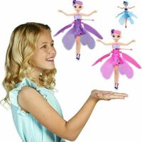 YUY Gefrorene Fliegende Fee Puppe Für Mädchen Induktionssteuerung Fliegendes Spielzeug USB-Aufladung Ballett Mädchen Fliegende Prinzessin