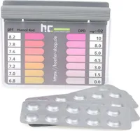 1xTest-Kit zur Messung von Aktivsauerstoffgehalt & pH-Wert für Schwimmbäder und Pools