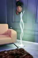 Opviq, Roller White - White, Stehlampe, 100 % ALUMINIUM, Weiß, 25 x 25 cm
