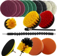 Set Bürstenaufsatz 20 tlg. Reinigung Bürste Bohrmaschine
